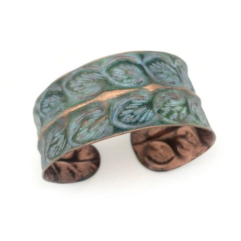 Anju Petina Copper Leaf Cuff Bracelet