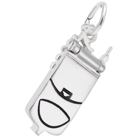 Sterling Silver Flip Phone Charm