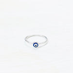 SS Blue Evil Eye Ring