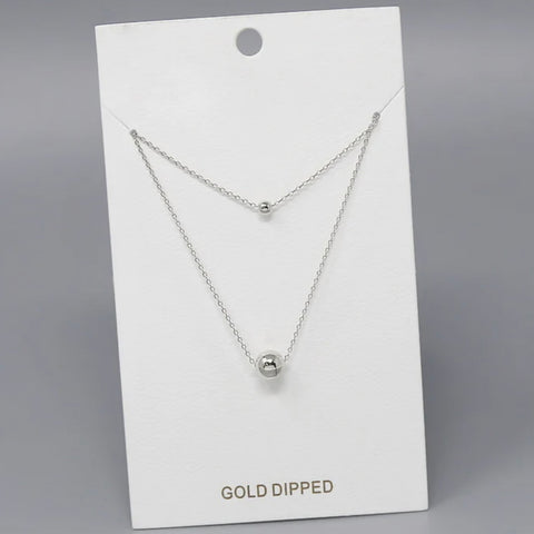 Fashion Ball Layered Necklace