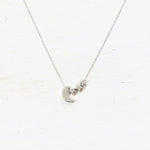 SS Moon & Stars Necklace 16-18”