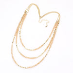 Fashion Triple Layered Beaded Necklace