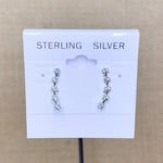 Sterling Silver Small CZ Climber