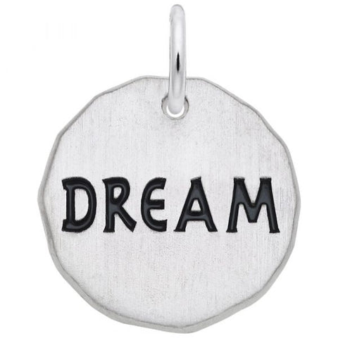 Sterling Silver Dream Tag Charm