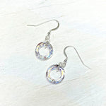 Sterling Silver April Cosmic Ring Earrings