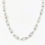 Fashion Oval Clear Stone Necklace