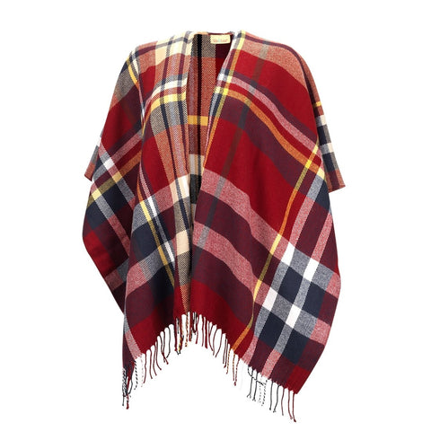 Shawls- Navy-Garnet