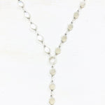 Fashion Silver Tone Long Y-Chain Necklace