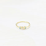 SS Gold Plated Evil Eye with CZ
