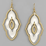 Fashion Metal Moroccan Shape Drop Earrings
