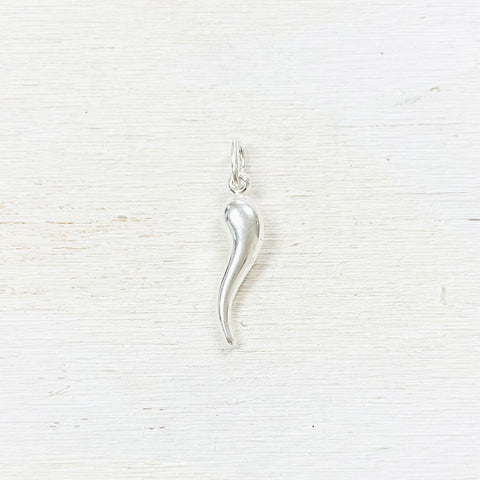 Sterling Silver Italian Horn Charm