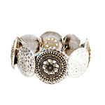 Fashion Two Tone Stretch Bracelet