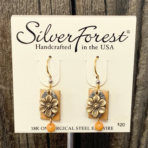 Layered Shapes w/ Flower Earrings