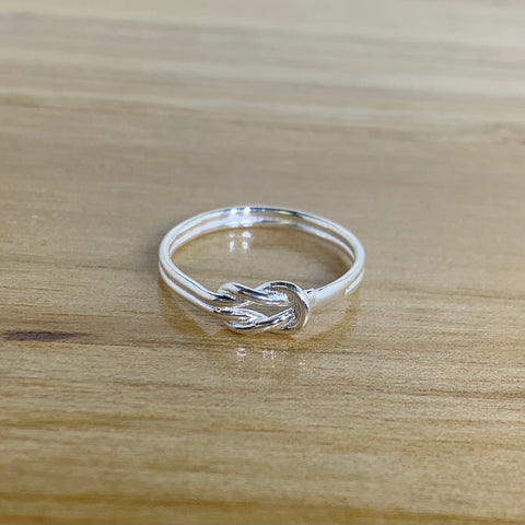 Sterling Silver Small Love Knot Ring