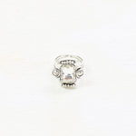 Fashion Silver Tone Multi Stone Ring