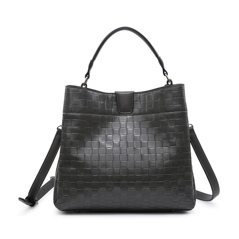 Tati Woven- Dark Grey Handbag