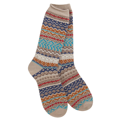 Simply Taupe- Studio Crew Socks