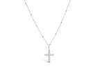 Sterling Silver Pave Cross