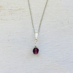 Sterling Silver February Necklace