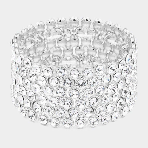 Fashion Rhinestone Stretch Bracelet
