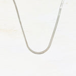 16” Sterling Silver Thin Herringbone Chain