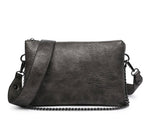 Gunmetal Chain Izzy Convertible Shoulder Bag & Crossbody