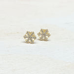 Sterling Silver Snowflake Stud Earrings
