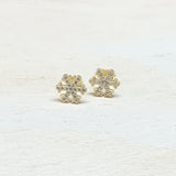 Sterling Silver Snowflake Stud Earrings