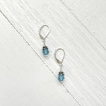 Sterling Silver March Earring