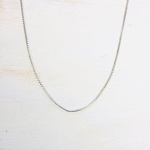Sterling Silver 20” Round Link Chain
