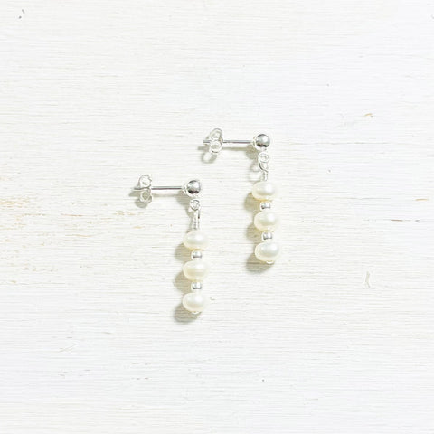 Sterling Silver Freshwater Pearl Earrings