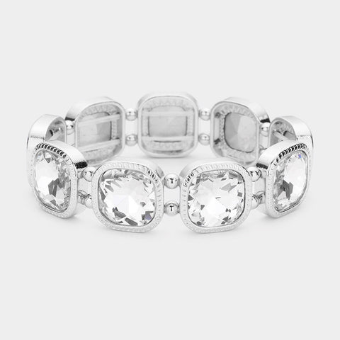 Fashion Clear Stone Stretch Bracelet