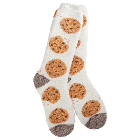 Chocolate Chip- Holiday Cozy Crew Socks