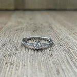 Sterling Silver Round Stud Ring