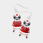 Fashion Santa Cat Earrings