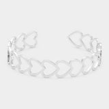 Fashion Heart Cuff