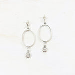 Fashion Cutout Oval w/ Dangle Earrings