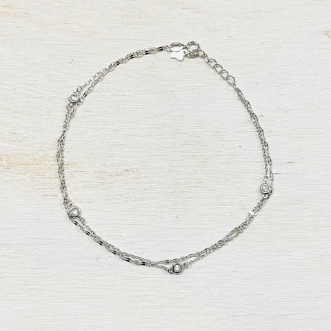 SS Layered Anklet