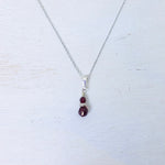 Sterling Silver July Necklace