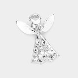 Fashion Rhinestone Angel Pin/Pendant