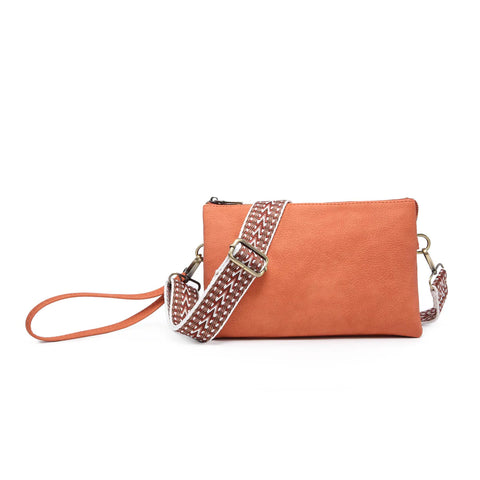 Burnt Coral Izzy Guitar Strap Crossbody