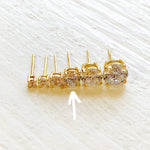 Sterling Silver 5mm Yellow CZ Studs