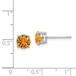 Sterling Silver November Stud Earrings