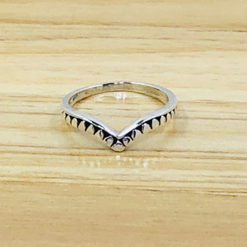 Silver Ring With Point-Size 9