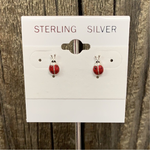 Sterling Silver Ladybug Studs