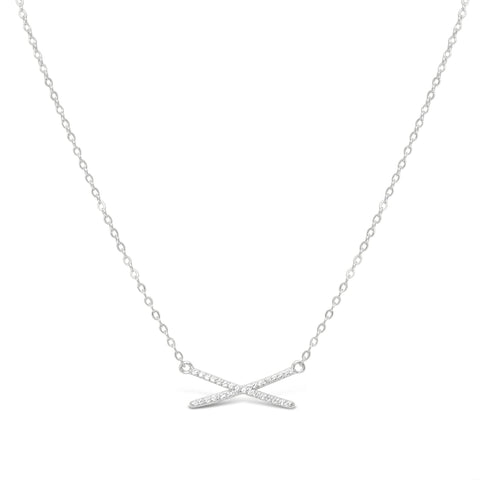 XOXO Pave X Necklace