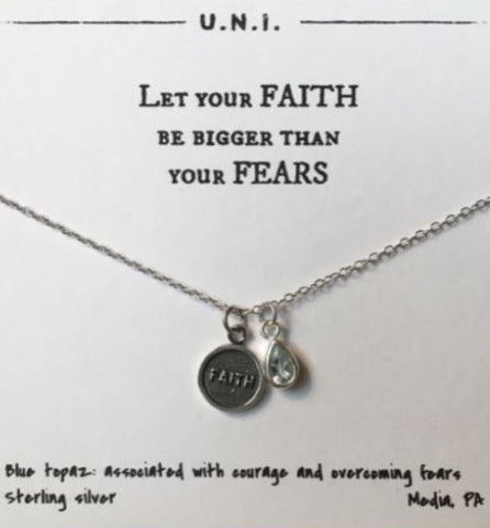 Let Your Faith Be Bigger Than Your Fears Necklace