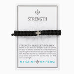 Black Strength Bracelet For Men