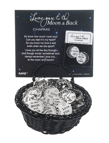 Love You to the Moon and Back Pocket Charm