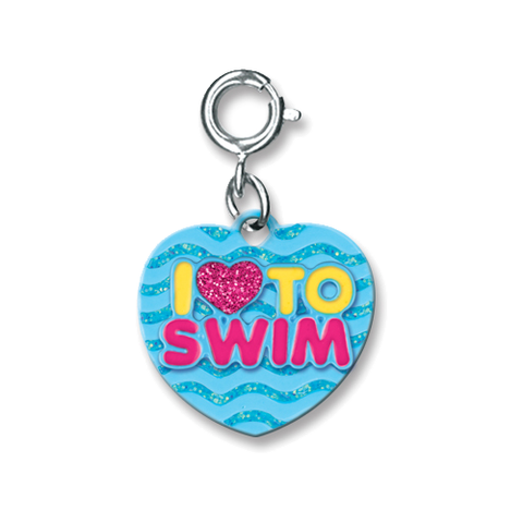 I Love to Swim Charm
